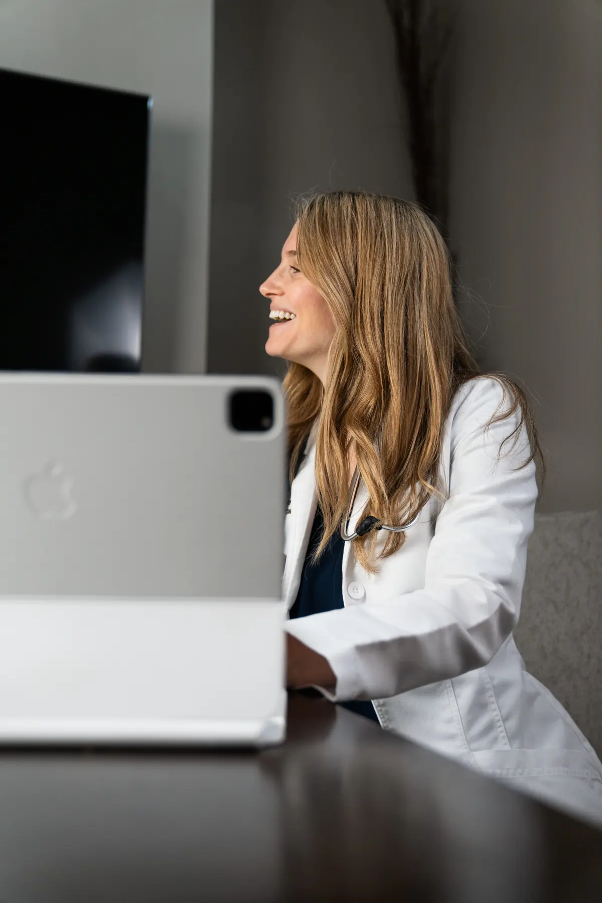 Dr. Ashley Southern reviewing results with a patient during a consultation